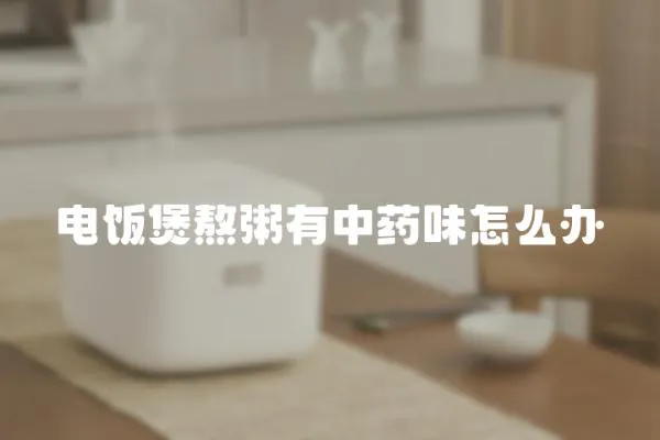 電飯煲熬粥有中藥味怎么辦