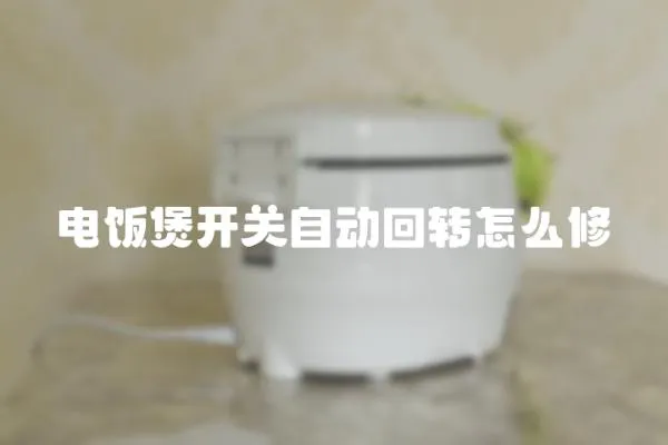 電飯煲開關自動回轉怎么修