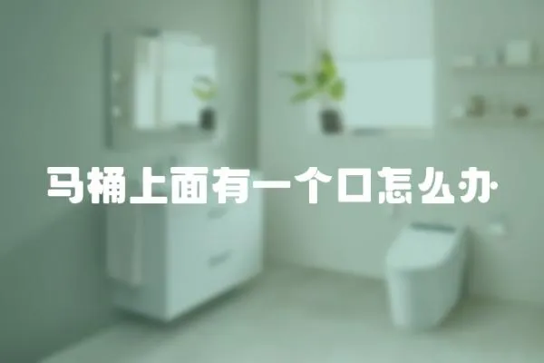 馬桶上面有一個口怎么辦