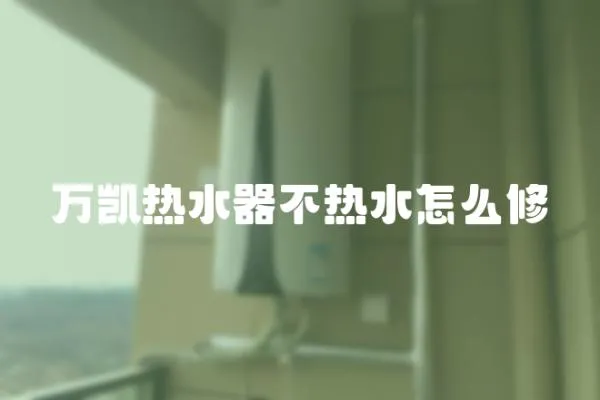 萬凱熱水器不熱水怎么修