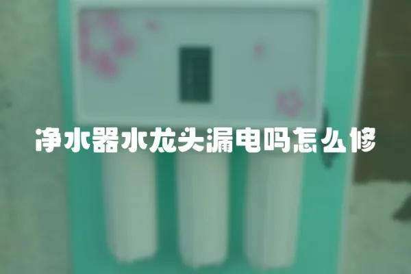 凈水器水龍頭漏電嗎怎么修