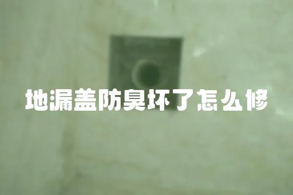 地漏蓋防臭壞了怎么修