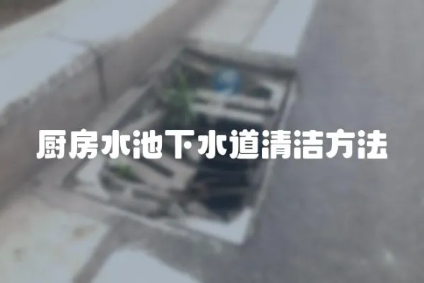 廚房水池下水道清潔方法