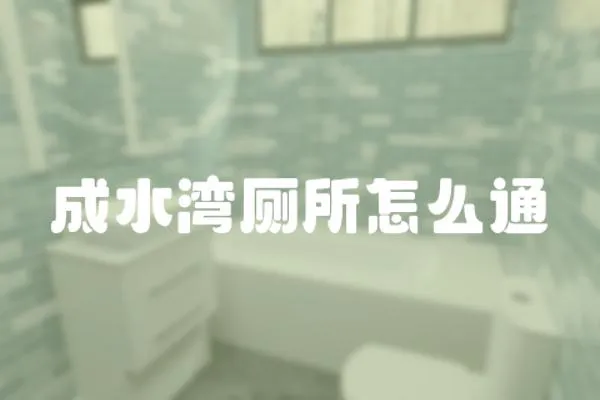 成水灣廁所怎么通