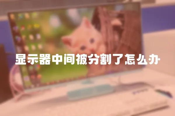 顯示器中間被分割了怎么辦
