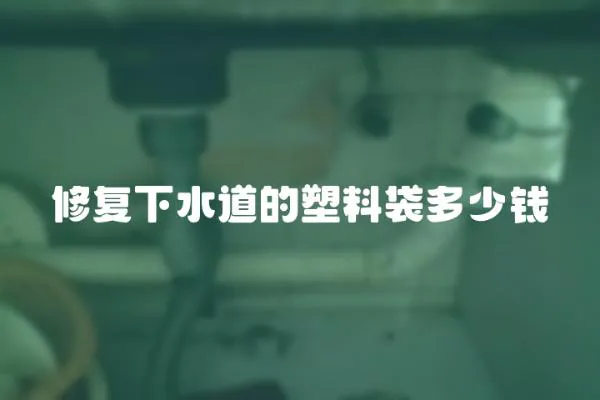 修復下水道的塑料袋多少錢