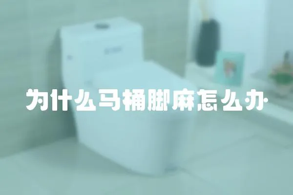 為什么馬桶腳麻怎么辦