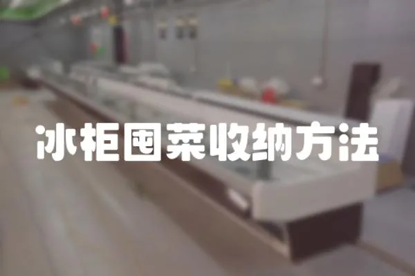 冰柜囤菜收納方法