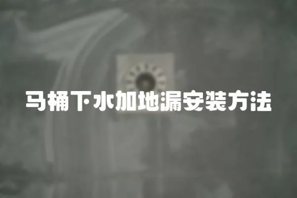 馬桶下水加地漏安裝方法