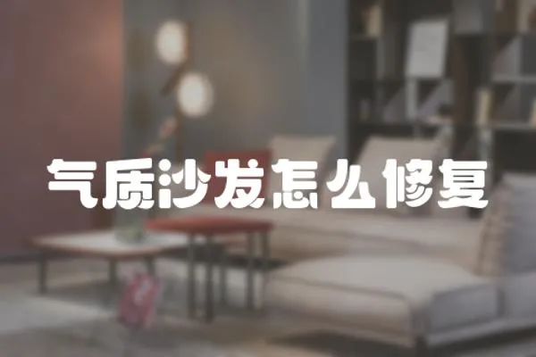 氣質沙發怎么修復