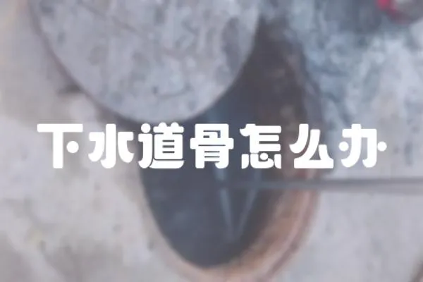 下水道骨怎么辦