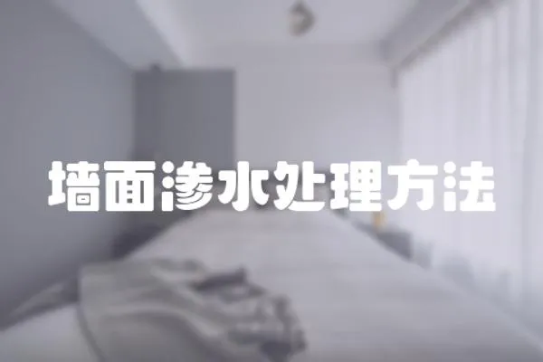 墻面滲水處理方法