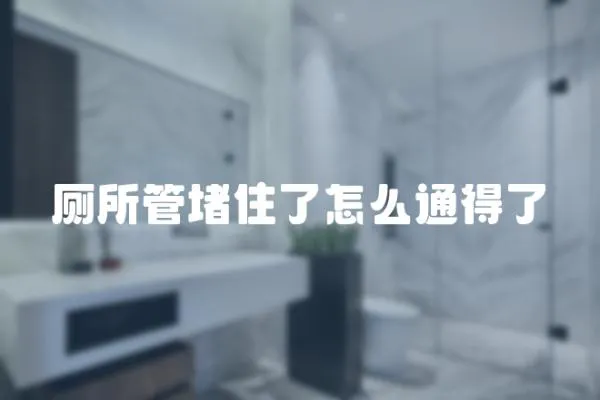 廁所管堵住了怎么通得了