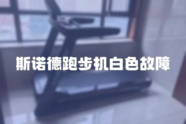 斯諾德跑步機白色故障
