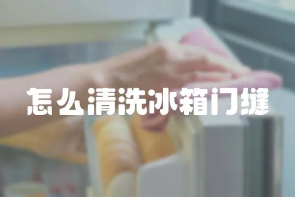 怎么清洗冰箱門縫