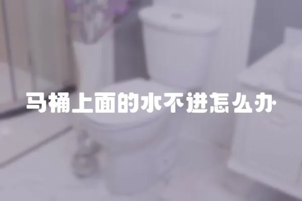 馬桶上面的水不進怎么辦