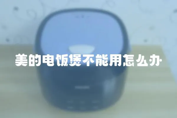 美的電飯煲不能用怎么辦
