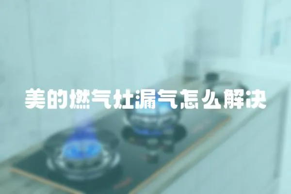 美的燃氣灶漏氣怎么解決