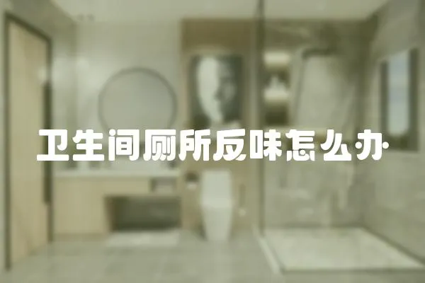 衛生間廁所反味怎么辦