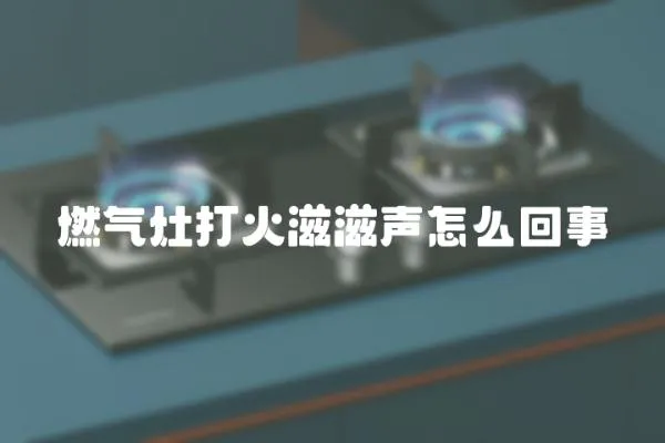 燃氣灶打火滋滋聲怎么回事