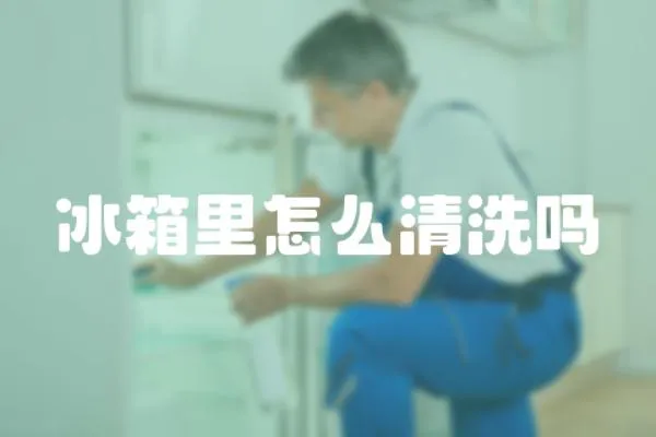 冰箱里怎么清洗嗎