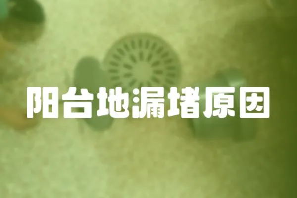 陽臺地漏堵原因