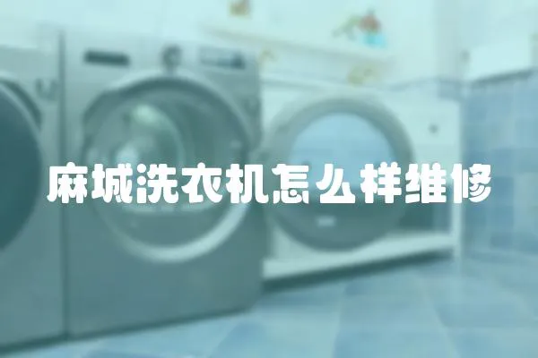 麻城洗衣機怎么樣維修