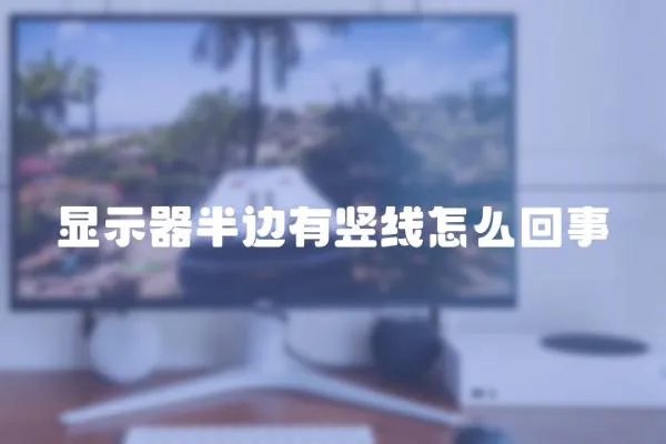 顯示器半邊有豎線怎么回事