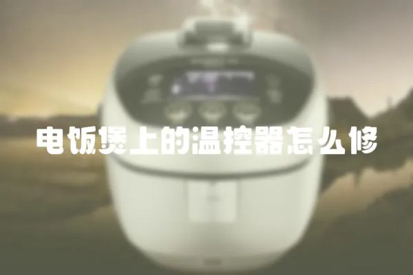 電飯煲上的溫控器怎么修