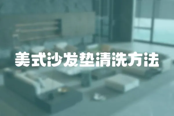 美式沙發(fā)墊清洗方法