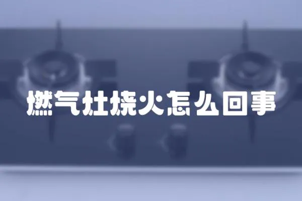 燃气灶烧火怎么回事