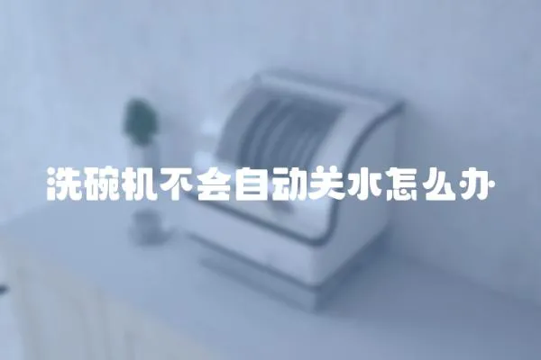洗碗機不會自動關水怎么辦