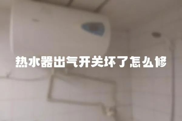 熱水器出氣開關壞了怎么修
