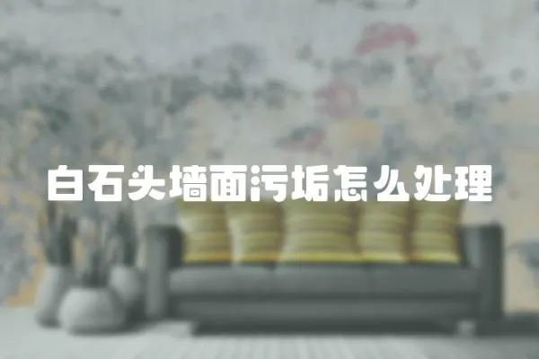 白石頭墻面污垢怎么處理