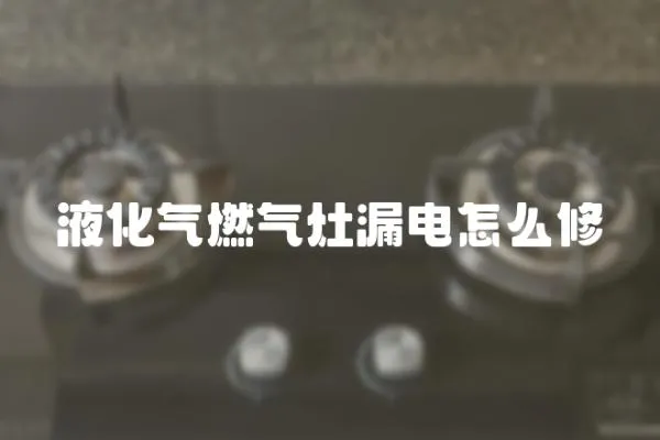 液化氣燃氣灶漏電怎么修
