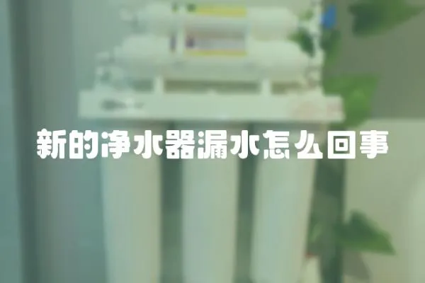 新的凈水器漏水怎么回事