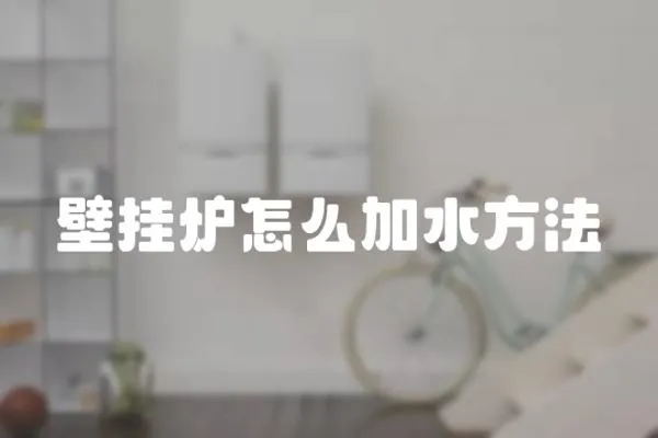 壁掛爐怎么加水方法