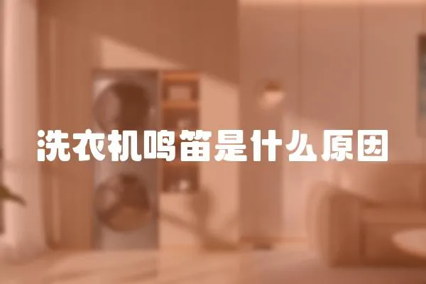 洗衣機(jī)鳴笛是什么原因