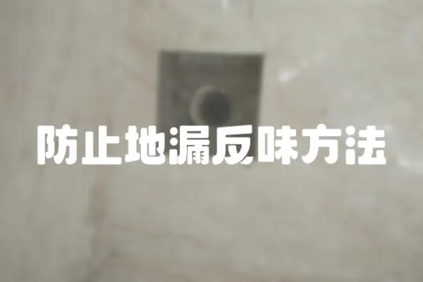 防止地漏反味方法