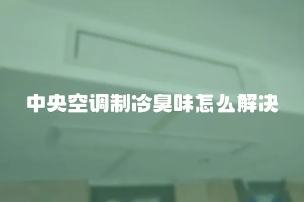 中央空調制冷臭味怎么解決