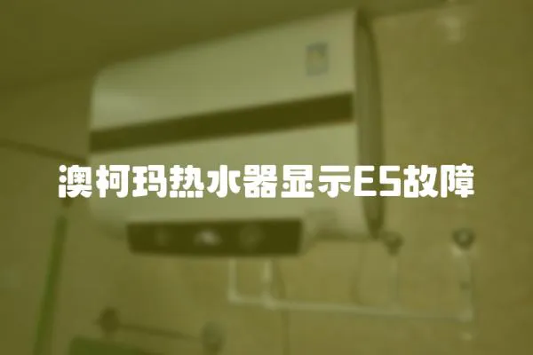 澳柯瑪熱水器顯示E5故障