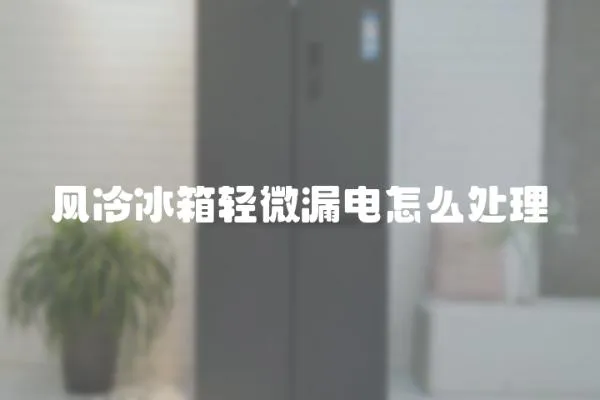 風(fēng)冷冰箱輕微漏電怎么處理