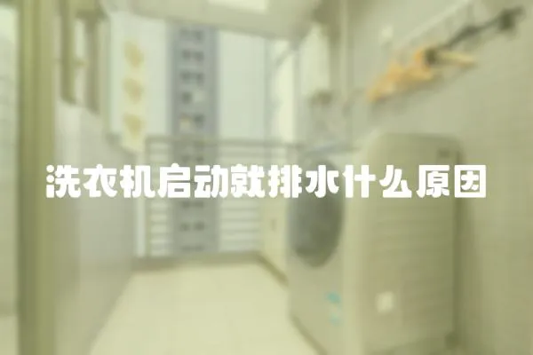 洗衣機(jī)啟動(dòng)就排水什么原因