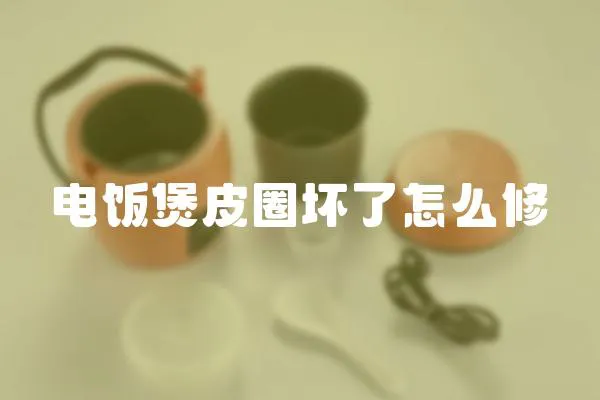 電飯煲皮圈壞了怎么修