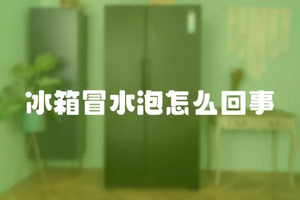 冰箱冒水泡怎么回事