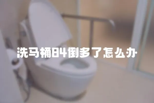 洗馬桶84倒多了怎么辦
