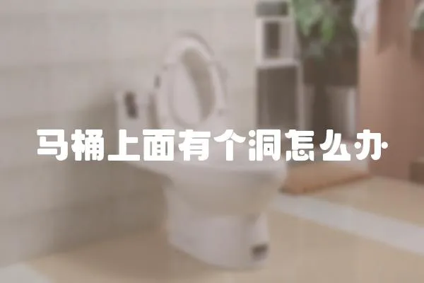 馬桶上面有個洞怎么辦