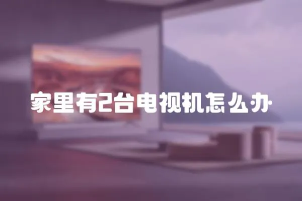 家里有2臺(tái)電視機(jī)怎么辦