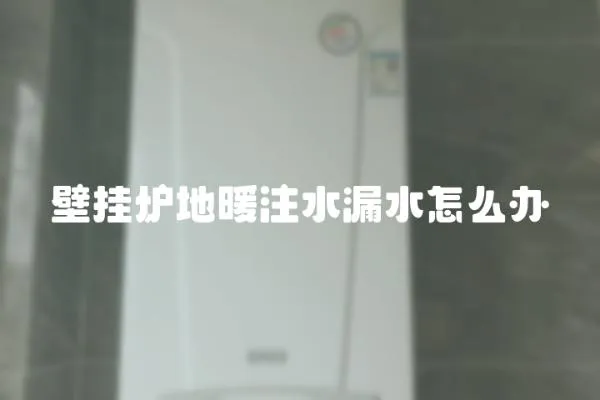 壁掛爐地暖注水漏水怎么辦