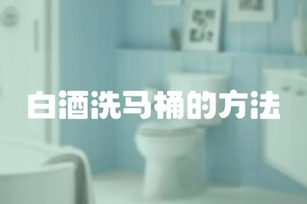 白酒洗馬桶的方法